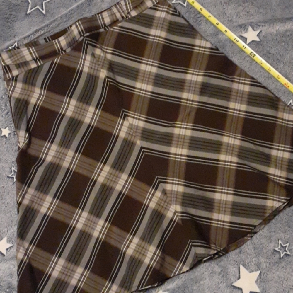 Brown Plaid Skirt